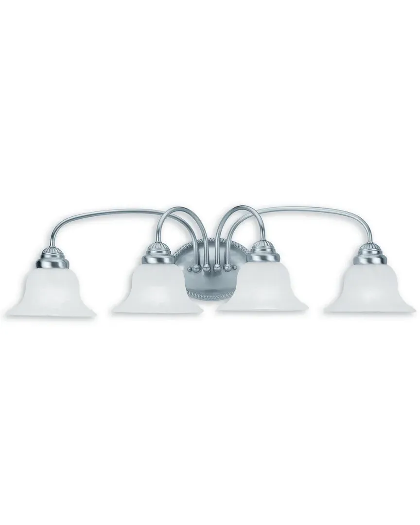 Edgemont 4-Light Bath Vanity Light - Brushed Nickel, Steel image