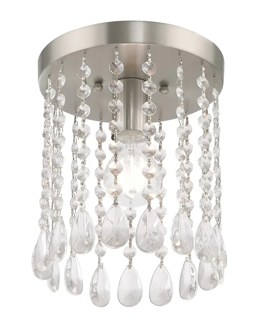 Elizabeth 1 Light Ceiling Mount - Brushed Nickel, Steel image