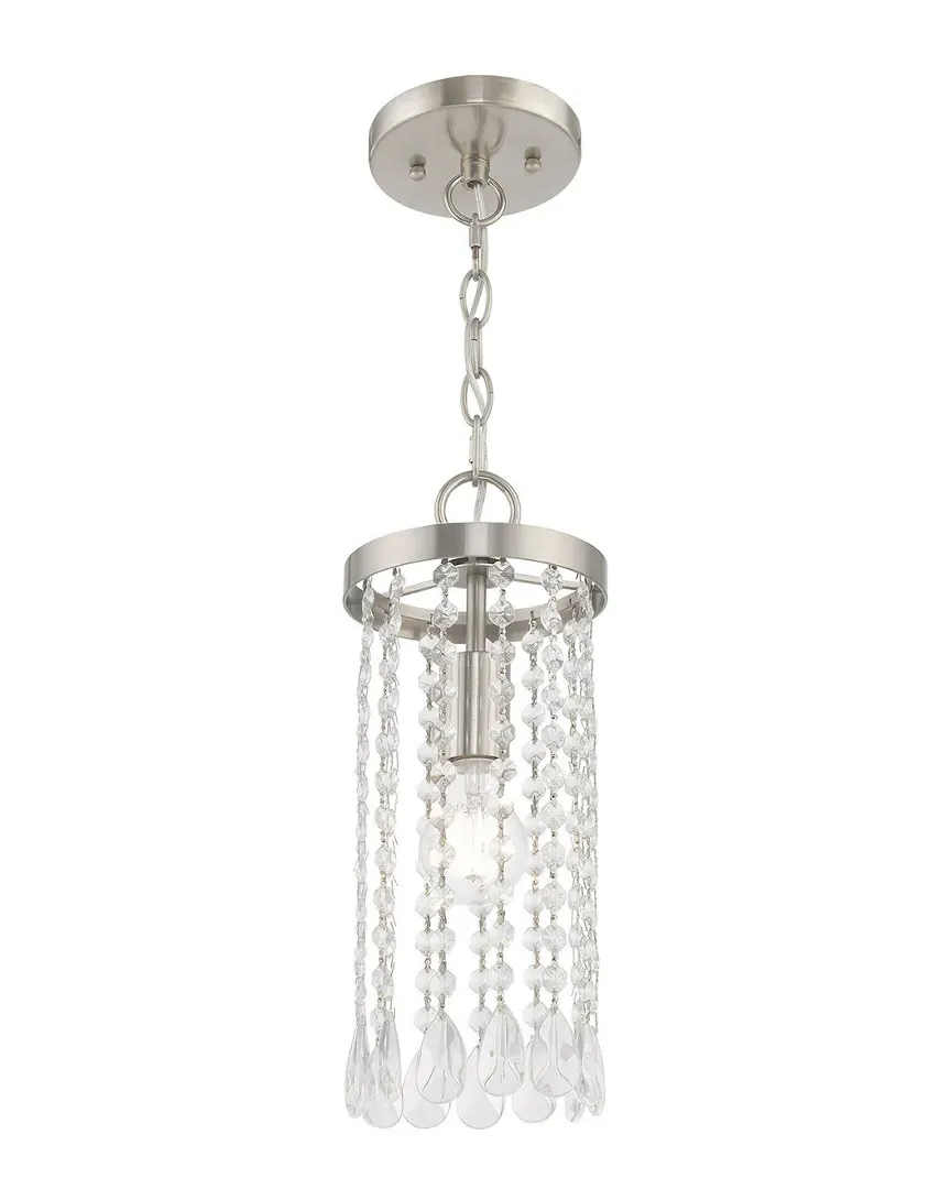 Elizabeth 1 Light Mini Pendant - Brushed Nickel, Steel