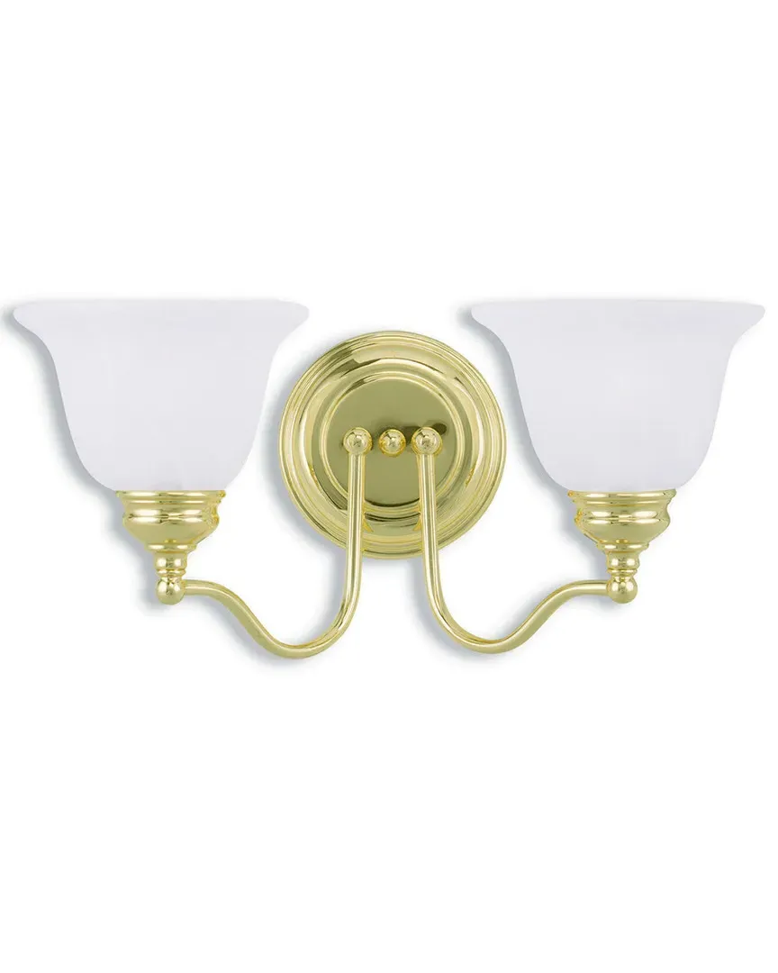 Essex 2-Light Bath Light - Polished Brass, Steel image