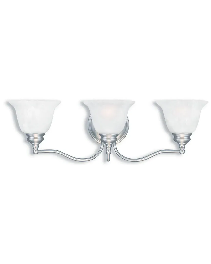 Essex 3-Light Bath Light - Brushed Nickel, Steel