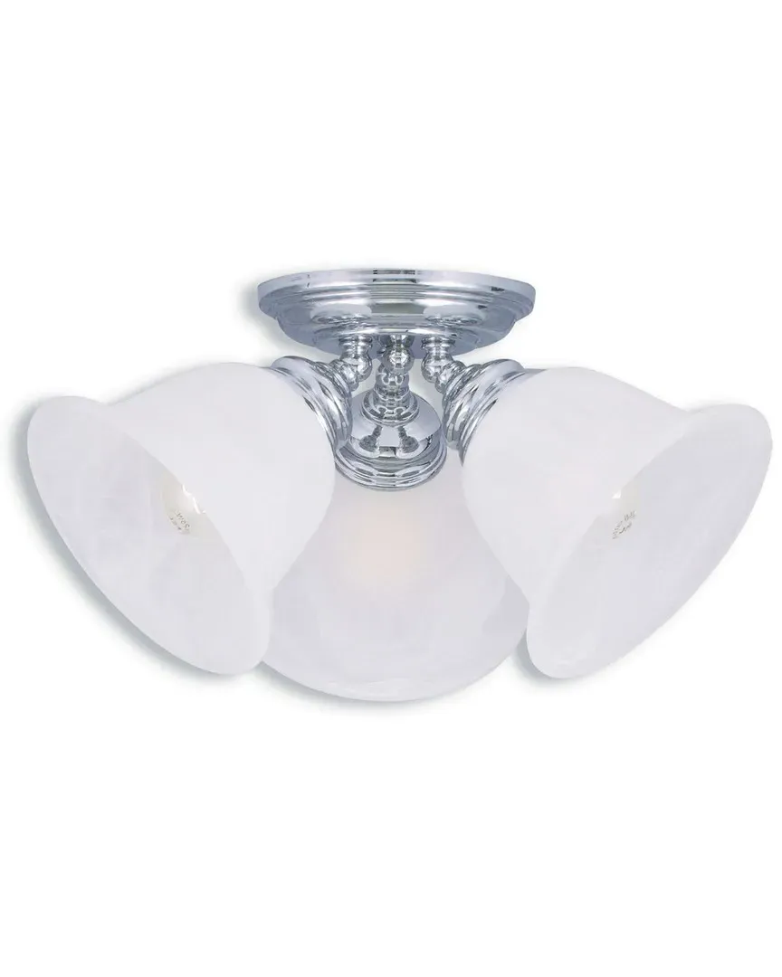 Essex 3-Light Ceiling Mount - Polished Chrome, Steel