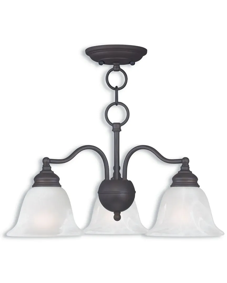 Essex 3-Light Chandelier - Bronze, Steel