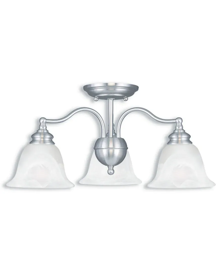 Essex 3-Light Chandelier - Brushed Nickel, Steel