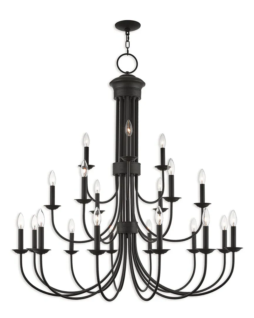 Estate 21 Light Foyer Chandelier - Bronze image