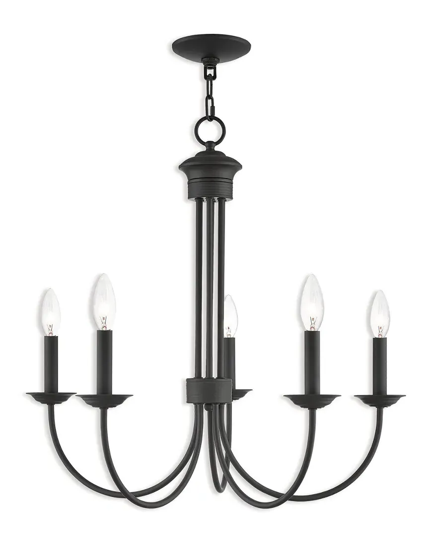Estate 5 Light Chandelier - Bronze, Steel image