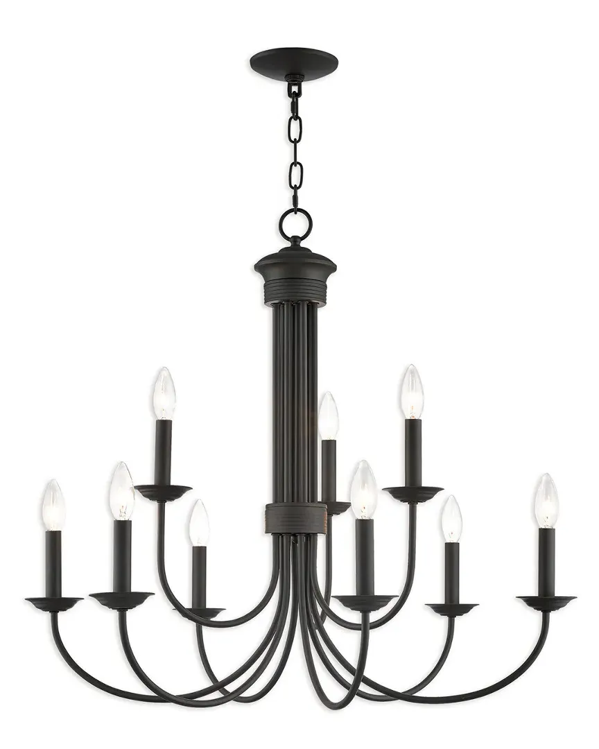 Estate 9 Light Chandelier - Bronze, Steel image
