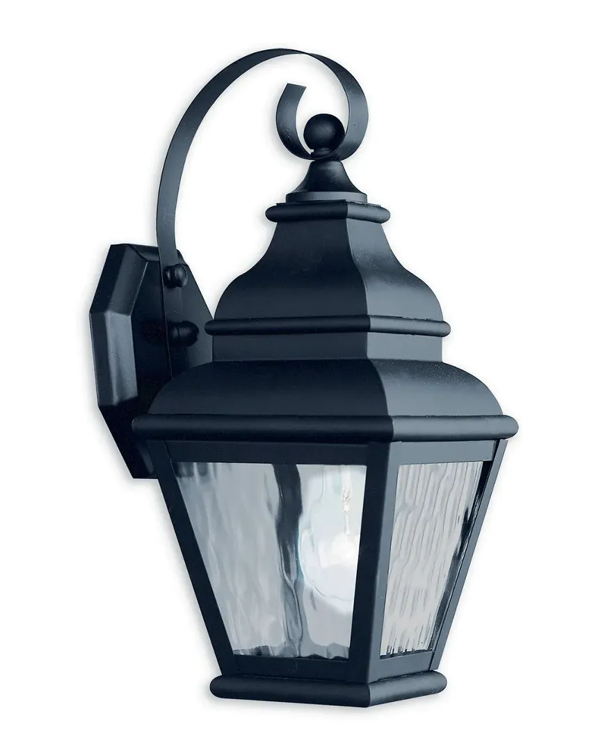 Exeter 1-Light Outdoor Wall Lantern - Black image