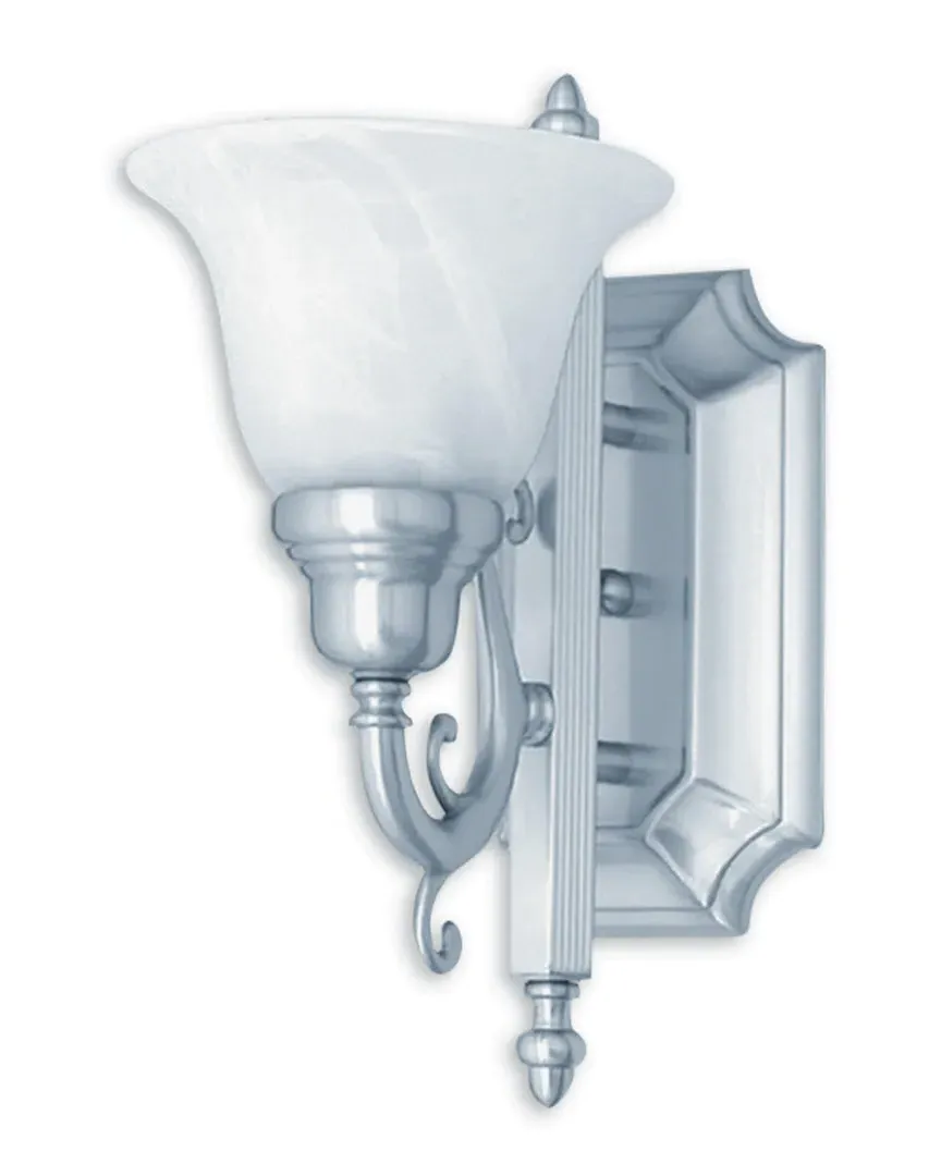 French Regency 1-Light Bath Light - Brushed Nickel, Steel image