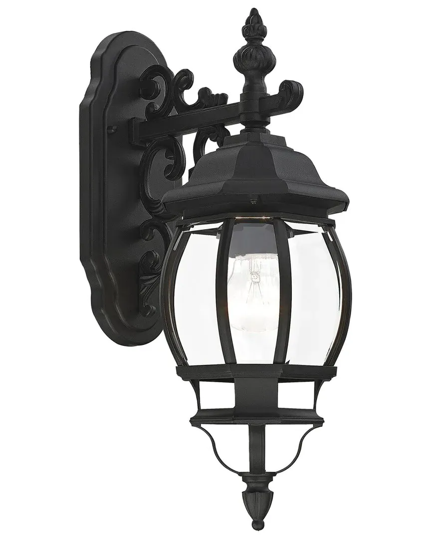 Frontenac 1-Light Outdoor Wall Lantern - Textured Black image