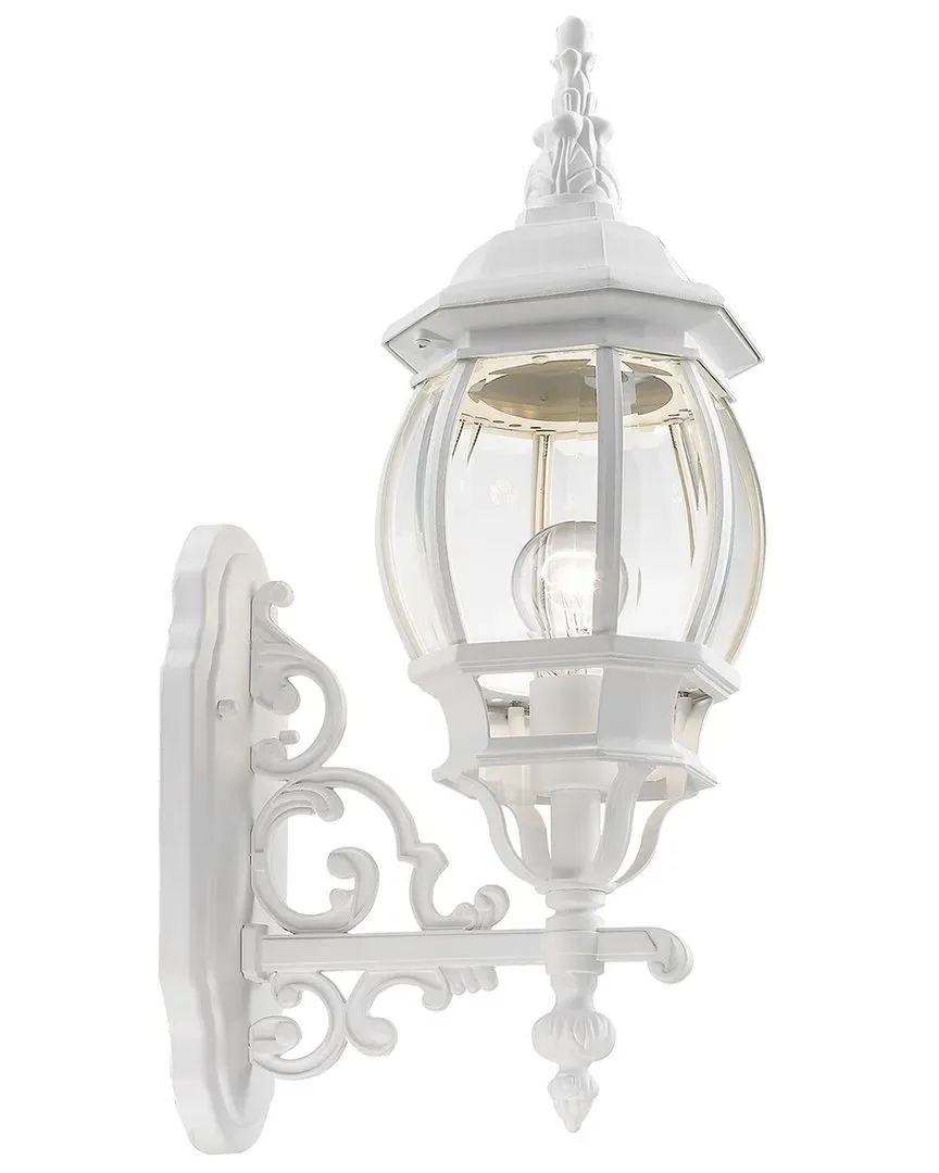 Frontenac Small Outdoor Wall Lantern - White, Cast Aluminum image