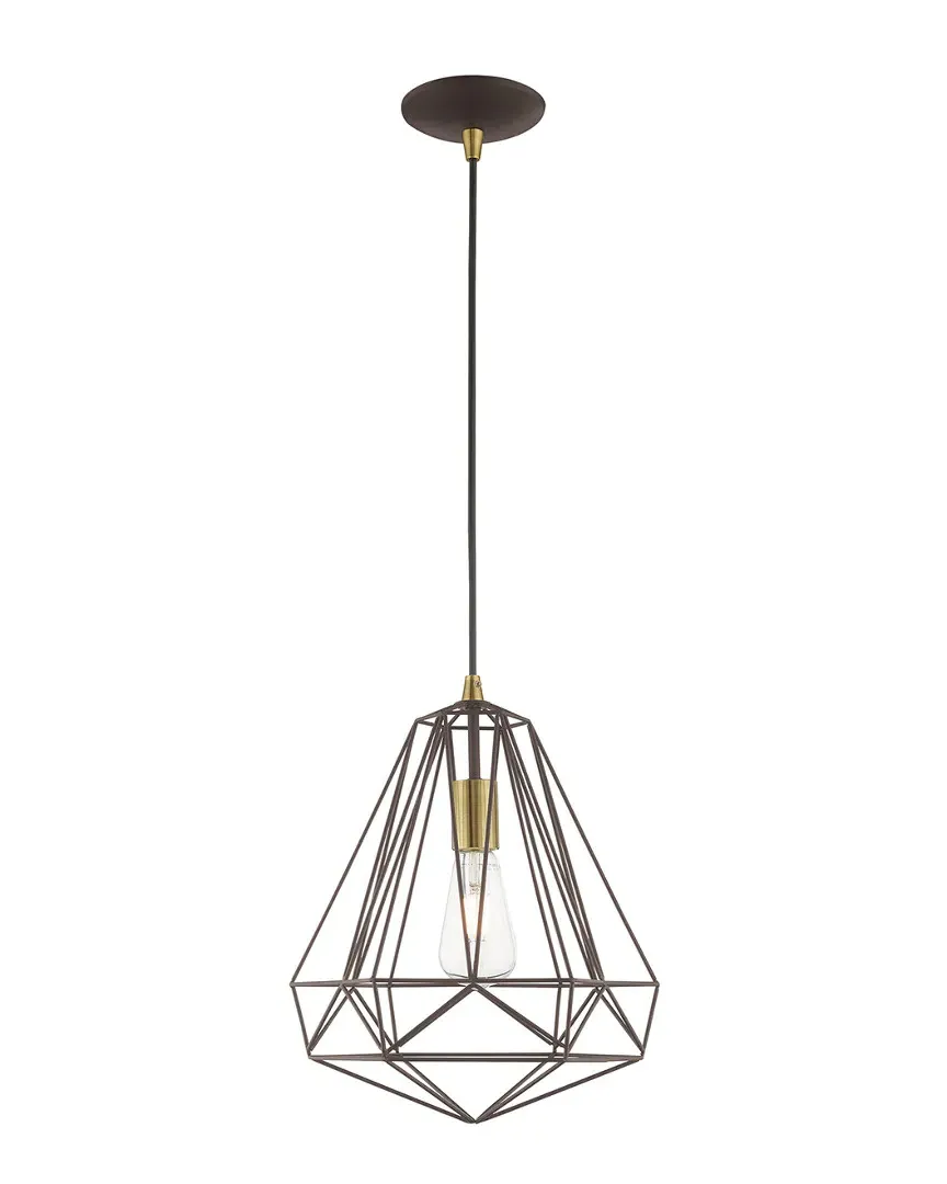 Geometric Shade Mini Pendant - Bronze, Steel