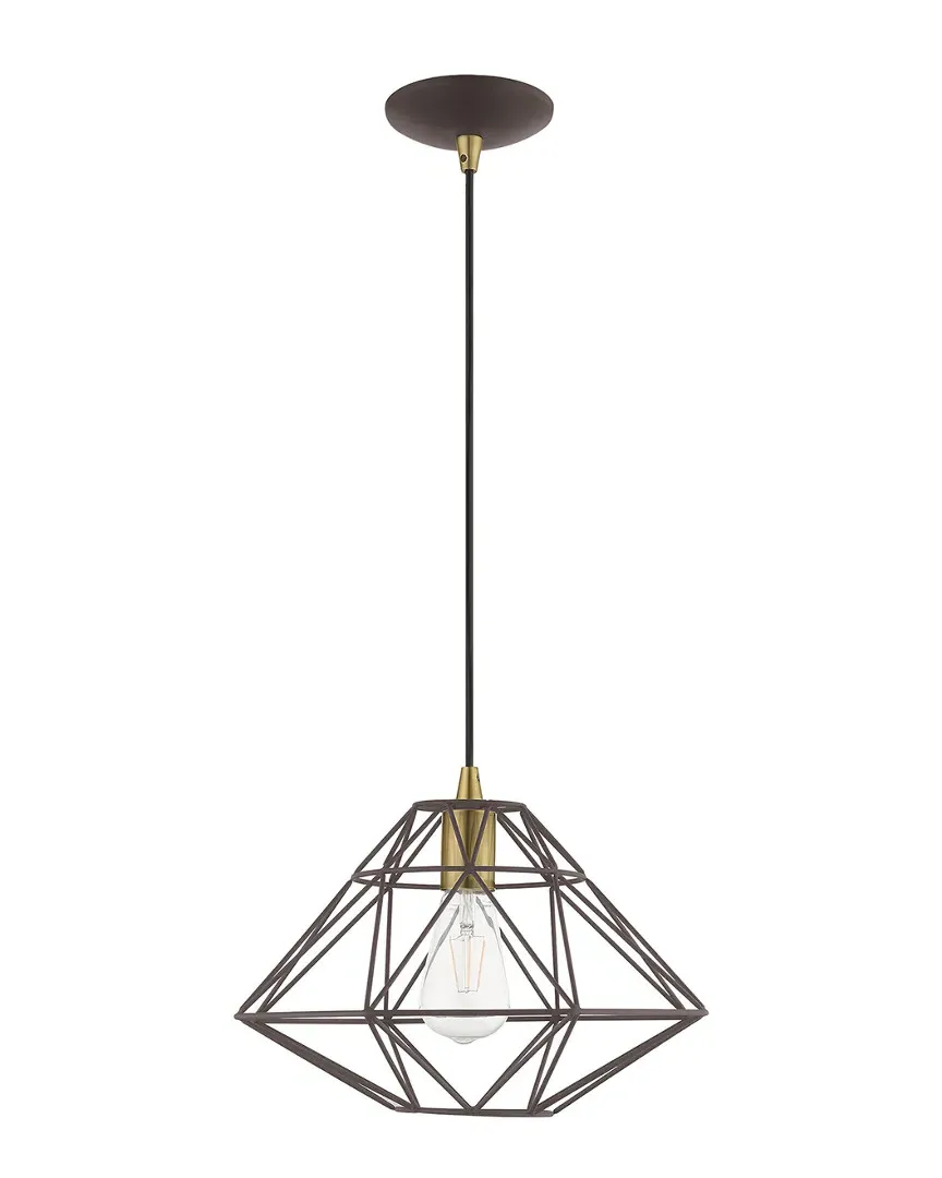 Geometric Shade Mini Pendant - Bronze, Steel