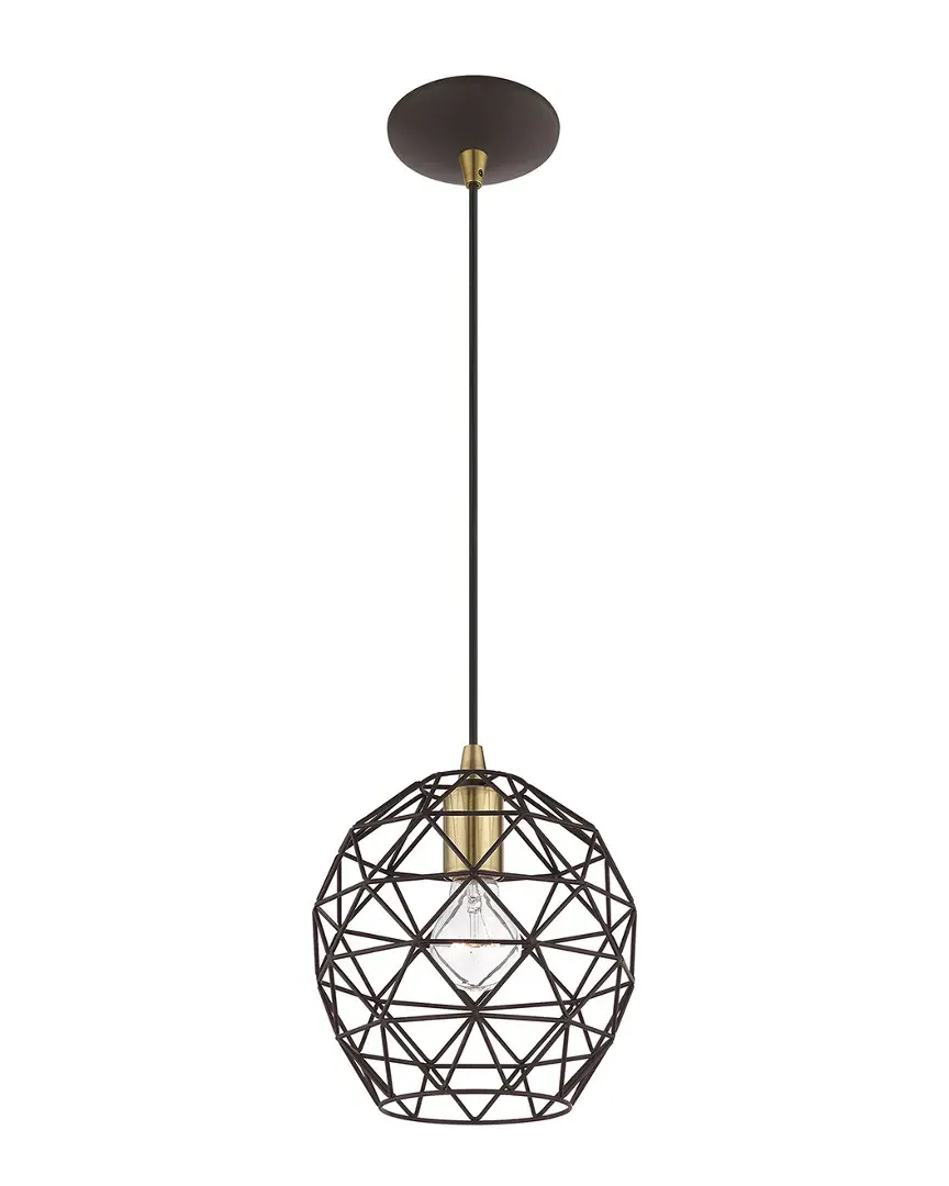 Geometric Shade Mini Pendant - Bronze, Steel