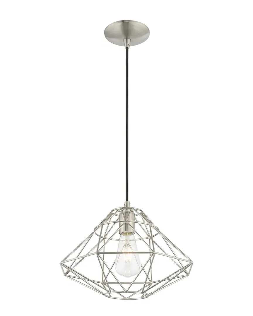 Geometric Shade Mini Pendant - Brushed Nickel, Steel