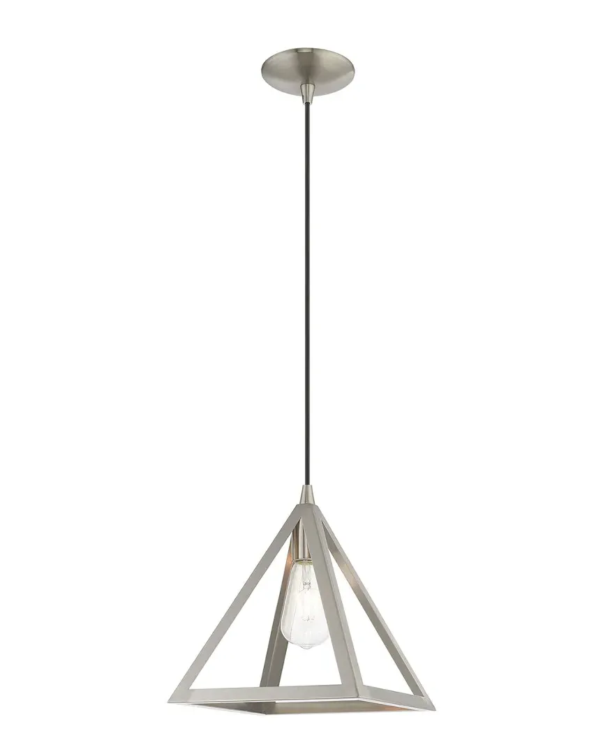 Geometric Shade Mini Pendant - Brushed Nickel, Steel