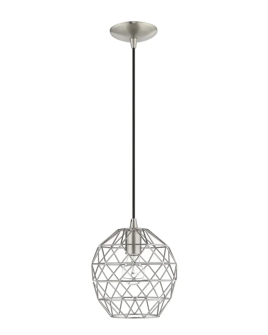 Geometric Shade Mini Pendant - Brushed Nickel, Steel