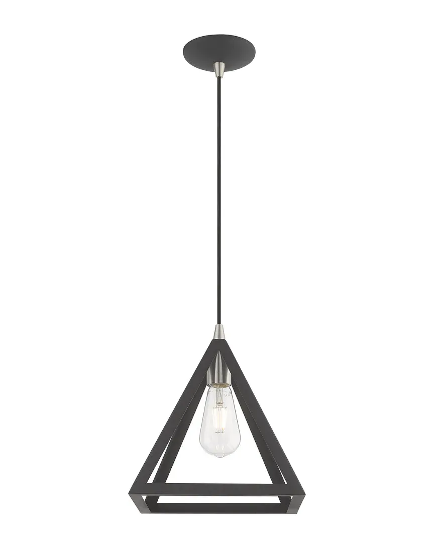 Geometric Shade Mini Pendant - Scandinavian Gray, Steel