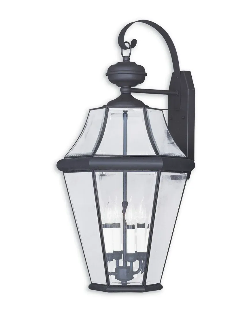 Georgetown 4-Light Outdoor Wall Lantern - Bronze