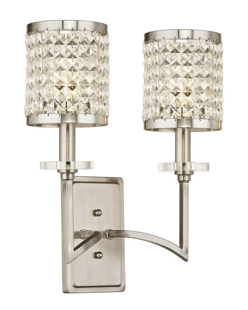 Grammercy 2-Light Wall Sconce - Brushed Nickel, Steel