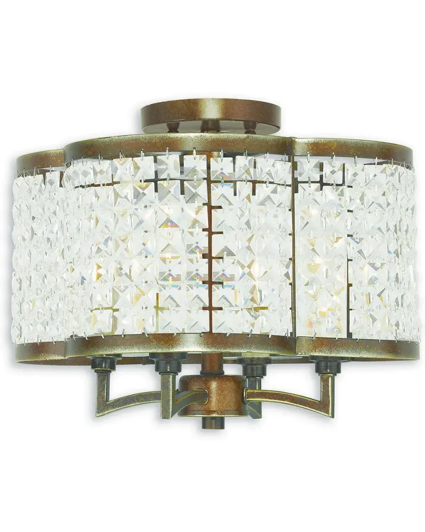 Grammercy 4-Light Mini Chandelier - Palatial Bronze, Steel image