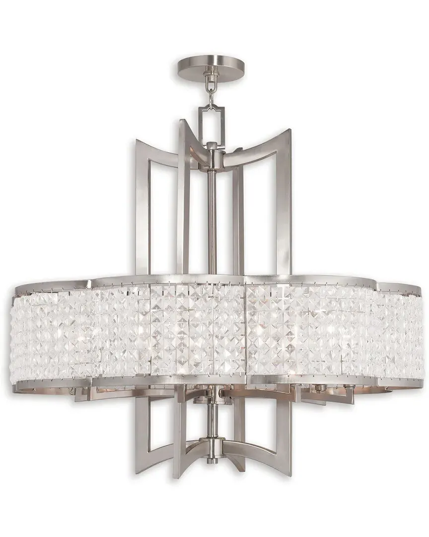 Grammercy 8-Light Chandelier - Brushed Nickel, Steel