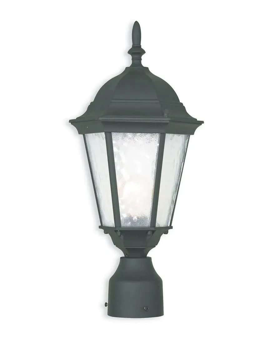 Hamilton 1-Light Outdoor Post Top Lantern - Black