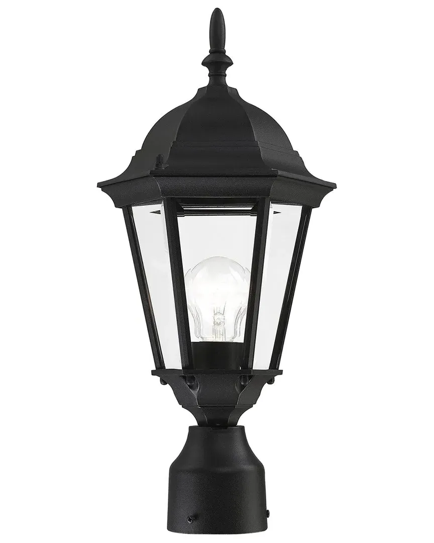 Hamilton 1-Light Outdoor Post Top Lantern - Black image