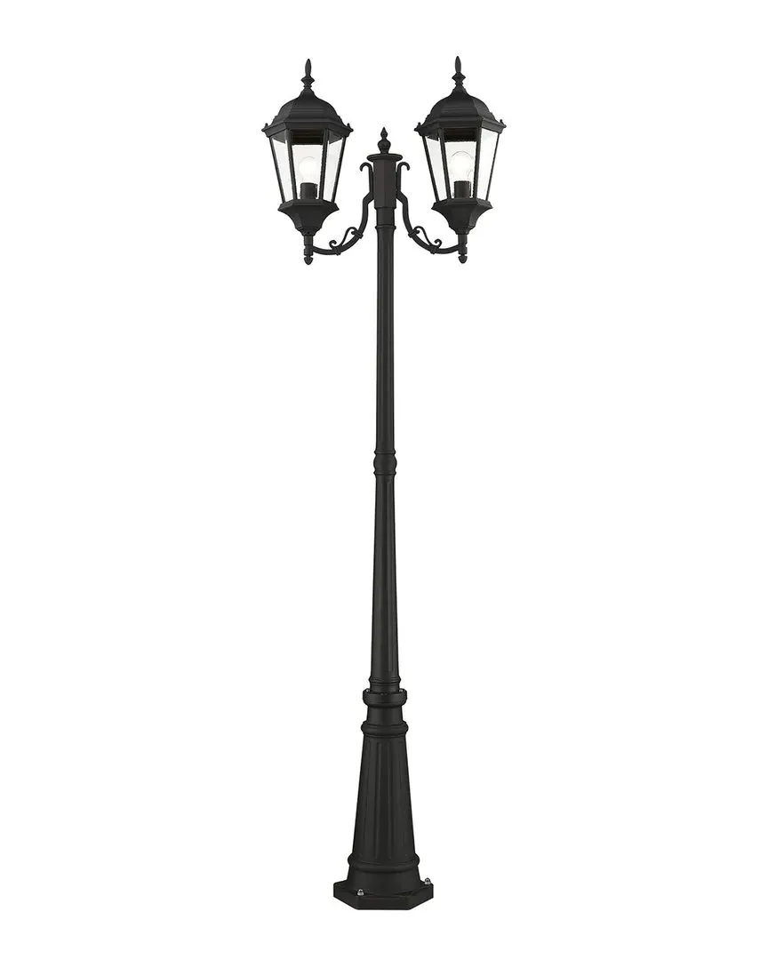 Hamilton 2-Light Outdoor Post Light - Textured Black, Aluminum image