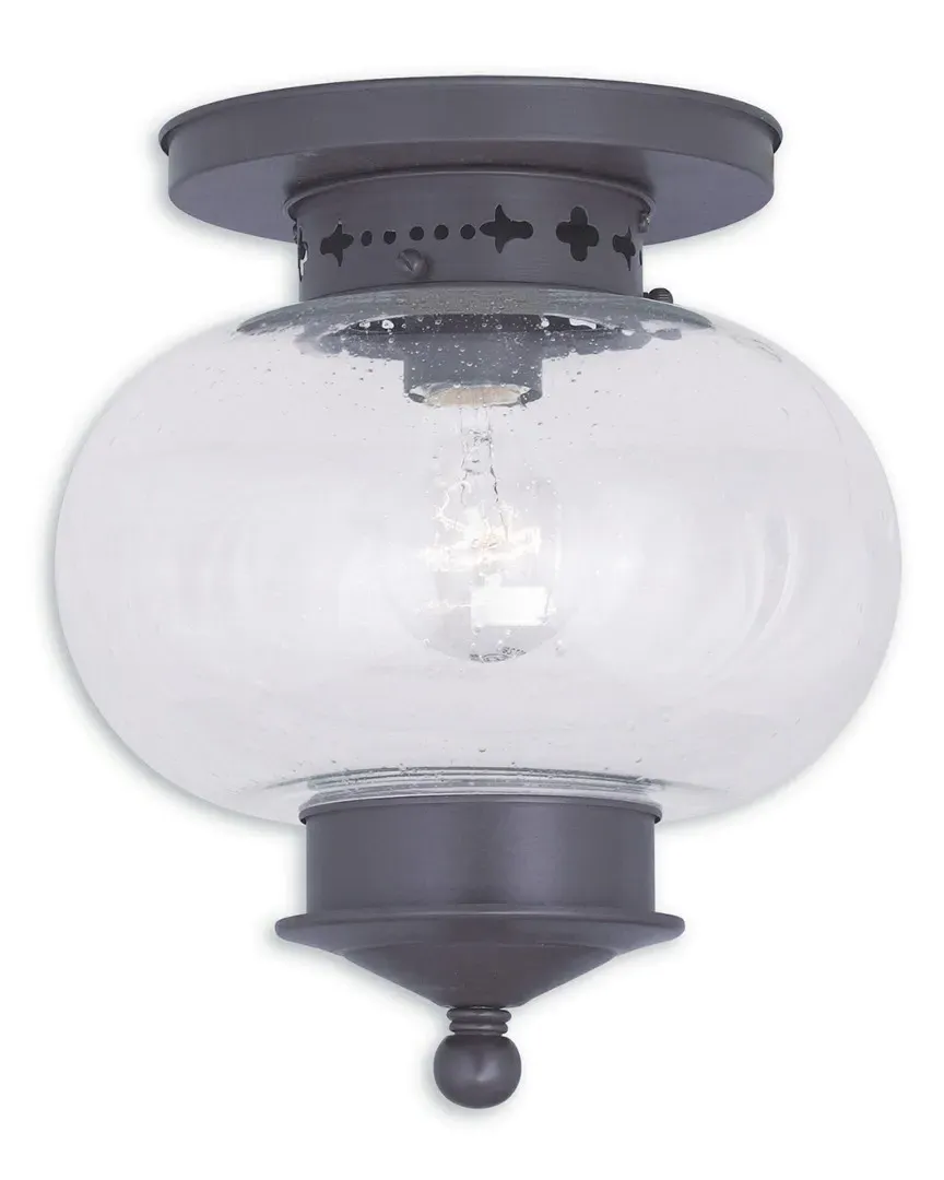 Harbor 1-Light Ceiling Mount - Bronze, Brass