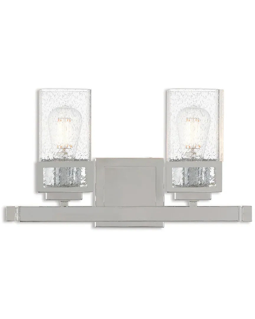 Harding 2-Light Bath Vanity - Polished Chrome, Steel