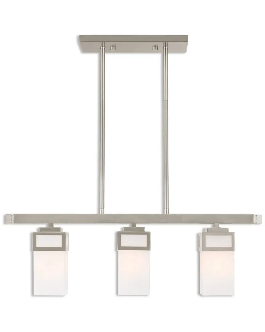 Harding 3 Light Linear Chandelier - Brushed Nickel image