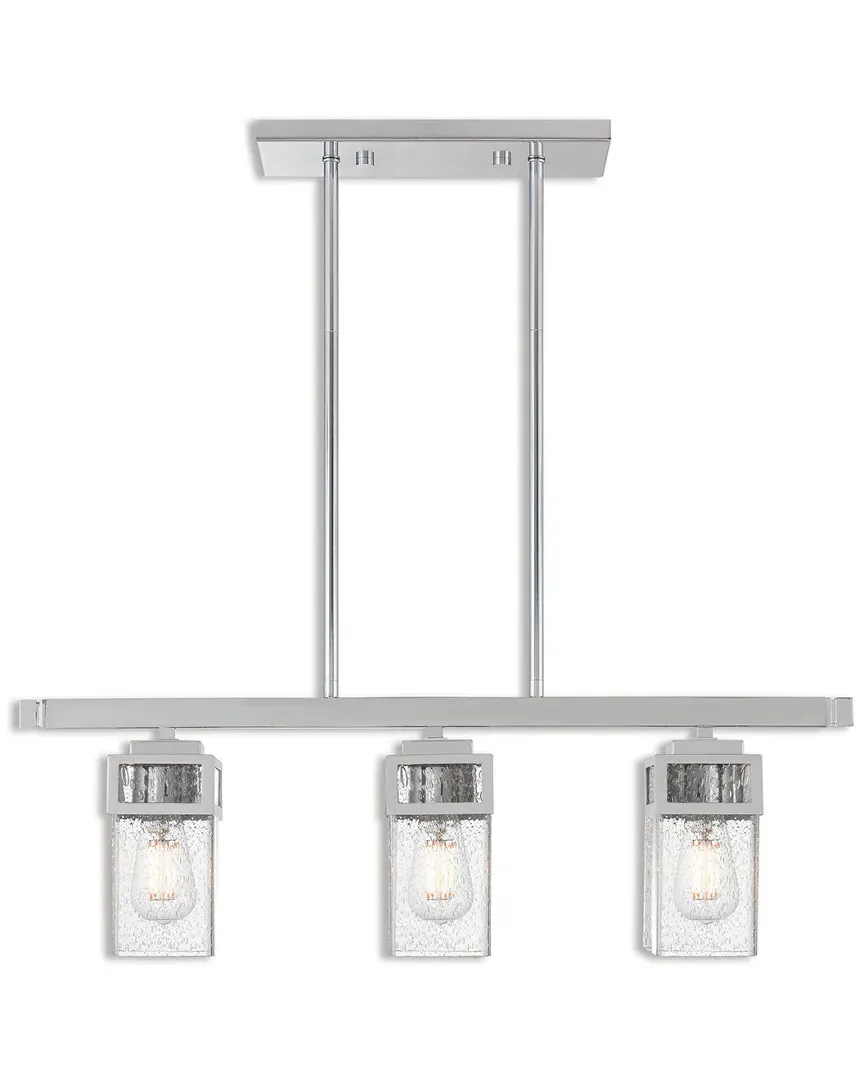 Harding 3 Light Linear Chandelier - Polished Chrome