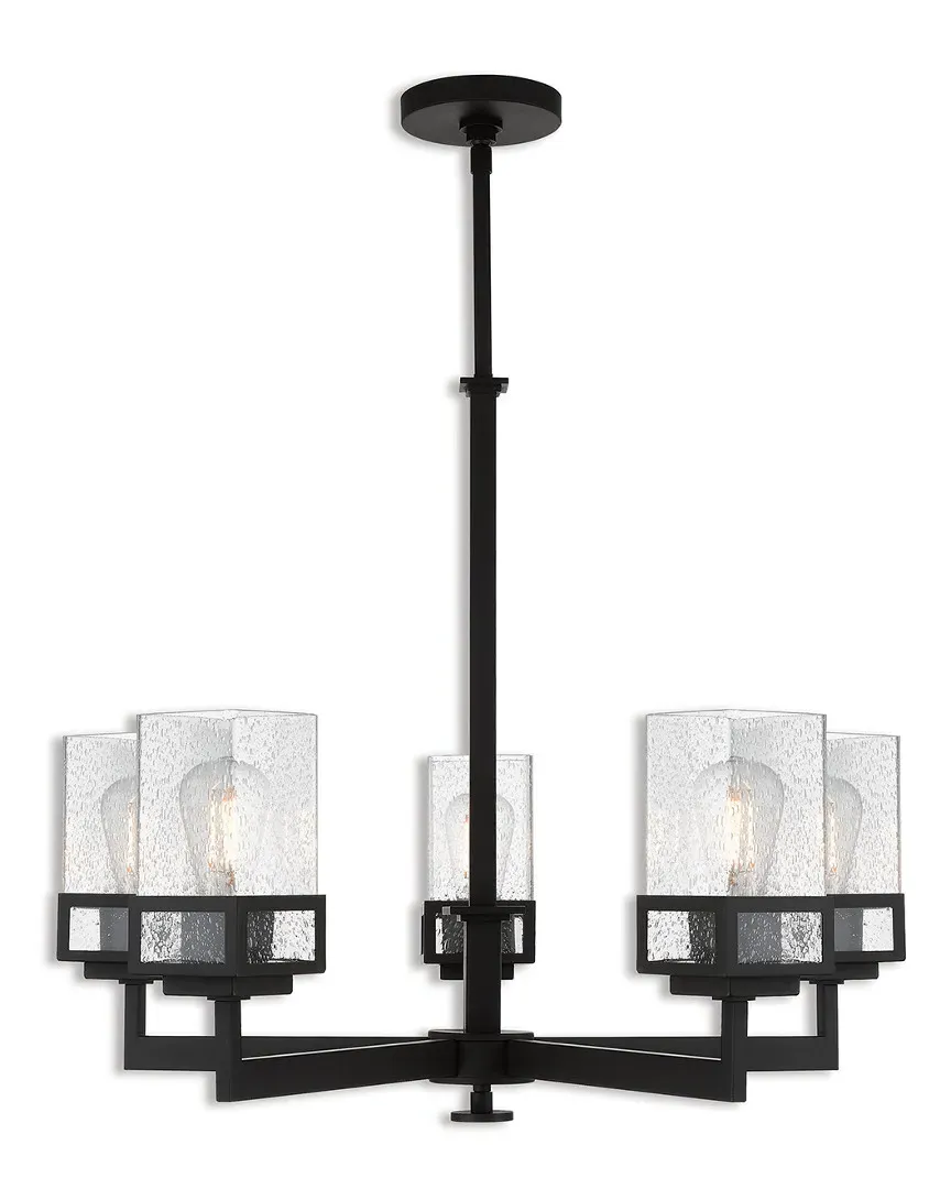 Harding 5 Light Chandelier - Bronze, Steel
