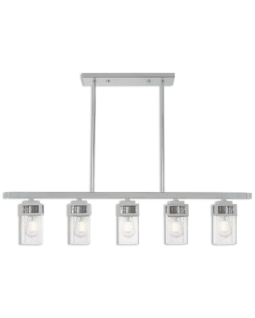 Harding 5 Light Linear Chandelier - Polished Chrome, Steel