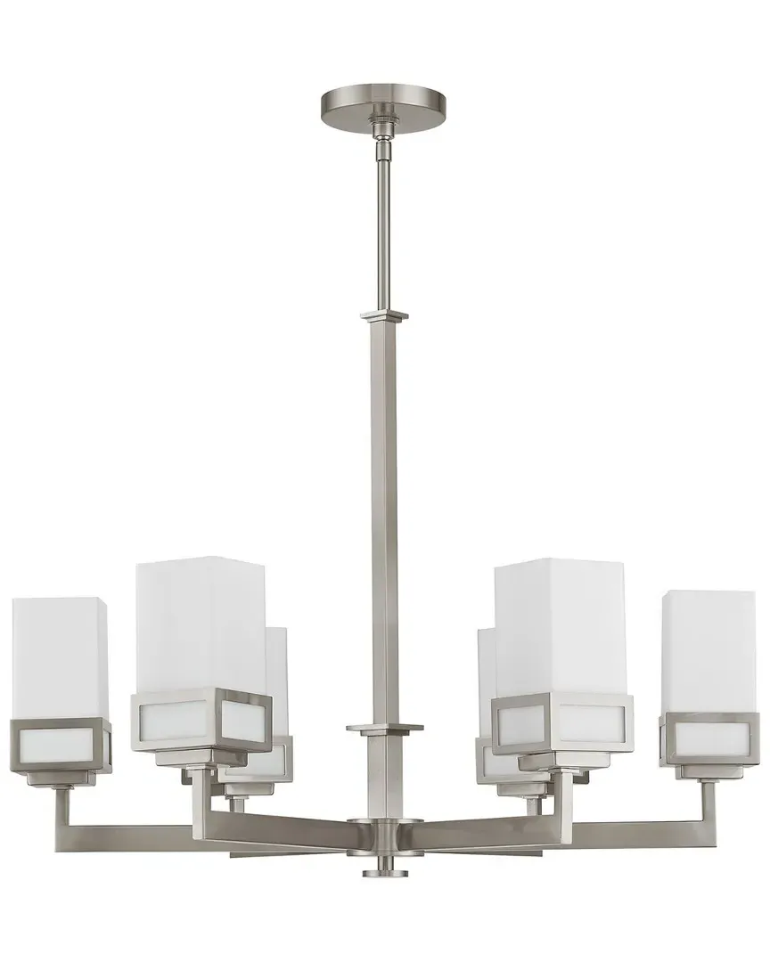 Harding 6 Light Chandelier - Brushed Nickel, Steel