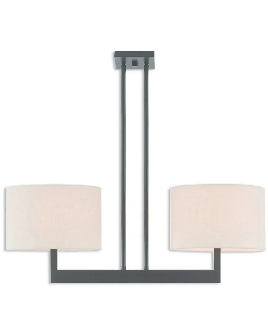 Hayworth 2-Light Linear Chandelier - Bronze, Steel