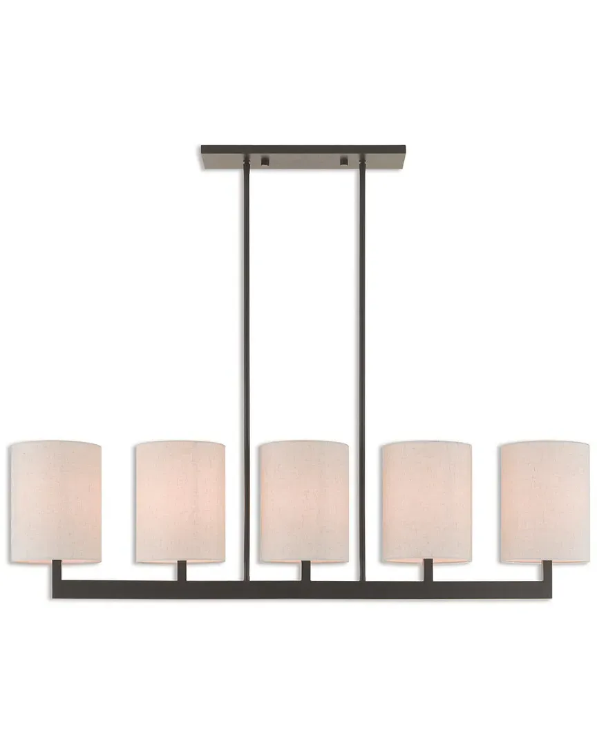 Hayworth 5-Light Linear Chandelier - Bronze, Steel