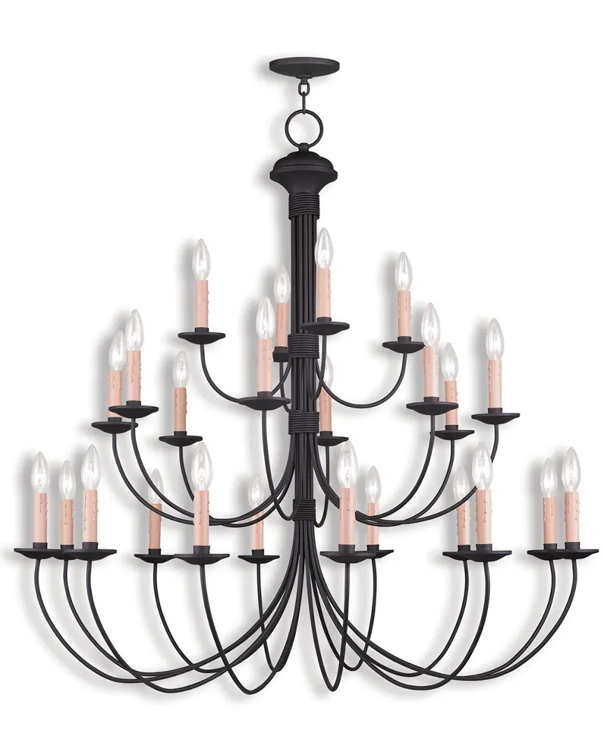 Heritage 24-Light Chandelier - Black, Steel