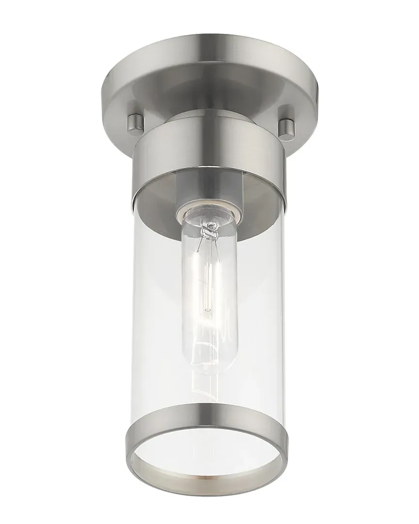Hillcrest 1-Light Ceiling Mount - Brushed Nickel, Steel image