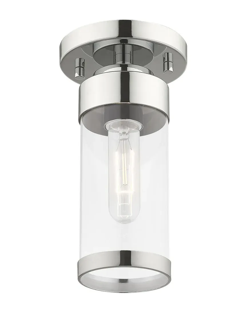 Hillcrest 1 Light Ceiling Mount - Polished Chrome, Steel image