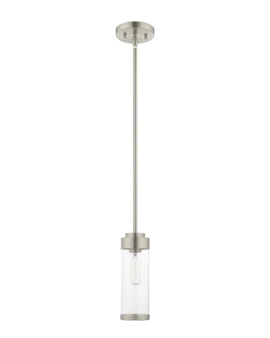 Hillcrest 1-Light Mini Pendant - Brushed Nickel, Steel