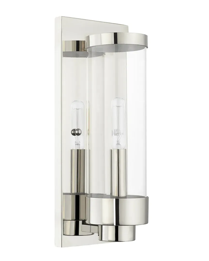 Hillcrest 1 Light Outdoor ADA Wall Lantern - Polished Chrome