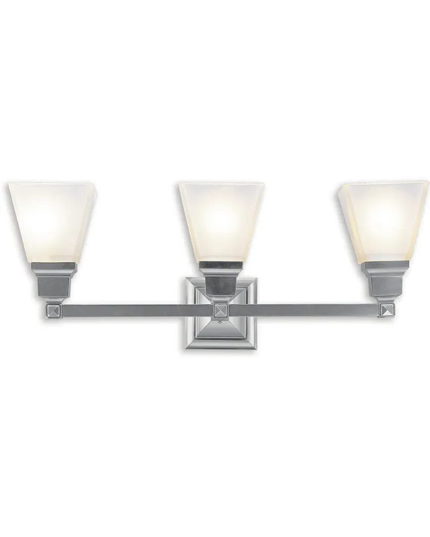 Hilliard 3-Light Linear Chandelier - Brushed Nickel