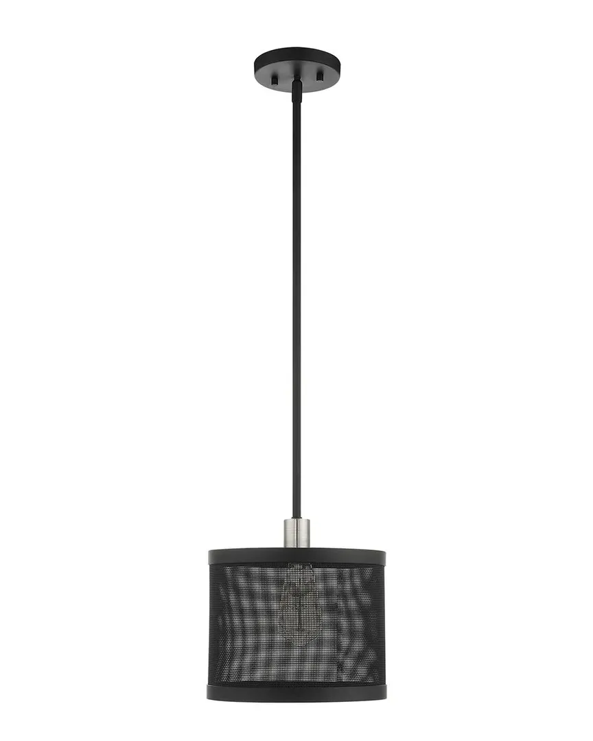 Industro 1-Light Pendant - Black, Steel