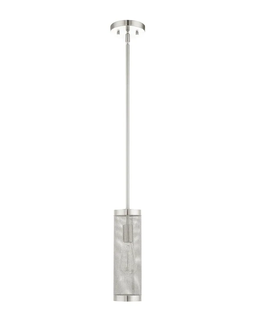 Industro 1-Light Pendant Light - Brushed Nickel, Steel