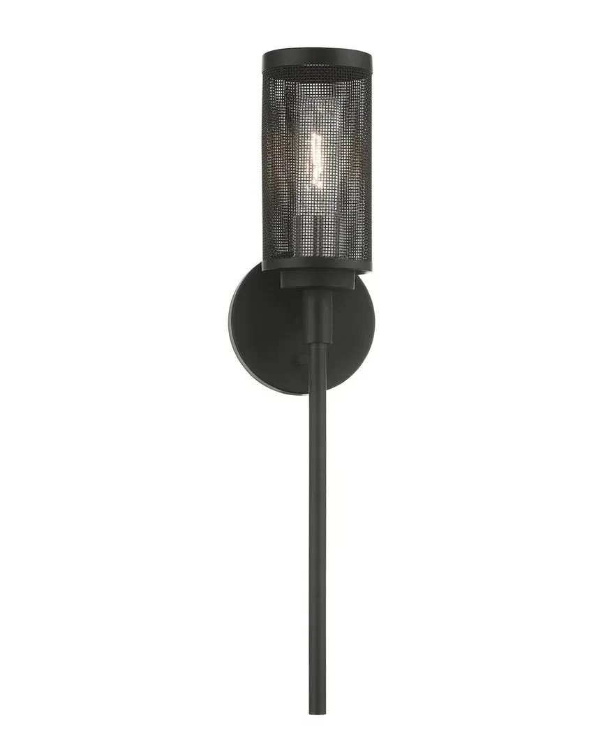 Industro 1-Light Wall Sconce - Black, Steel