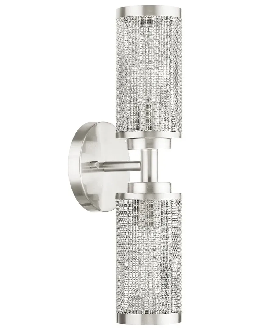 Industro 2 Light Wall Sconce - Brushed Nickel, Steel image