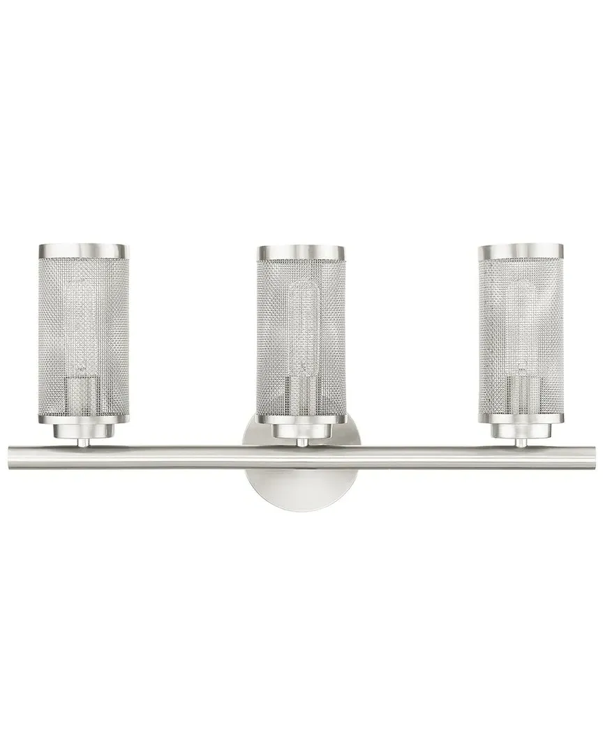 Industro 3-Light Vanity Sconce Wall Light - Brushed Nickel image