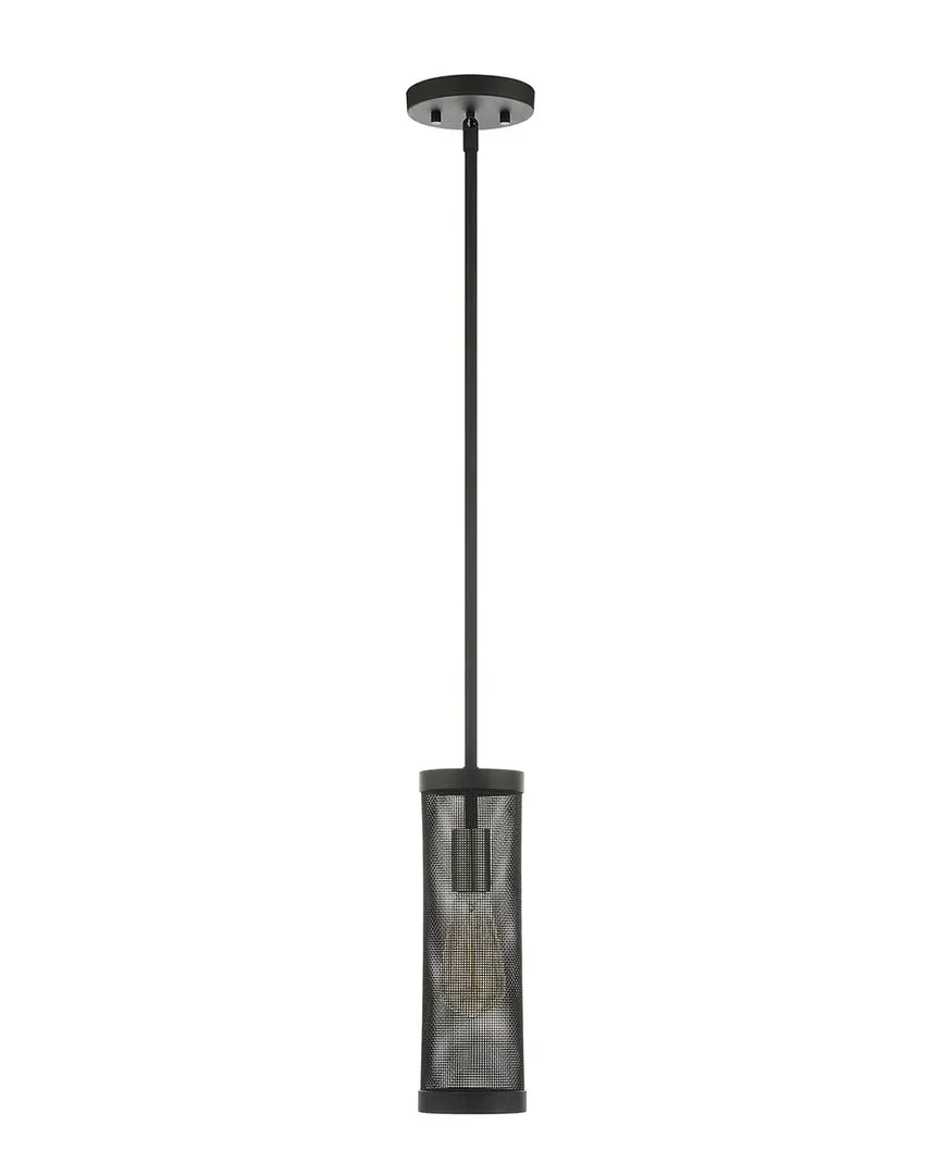 Industro Mini 1-Light Pendant - Black, Steel